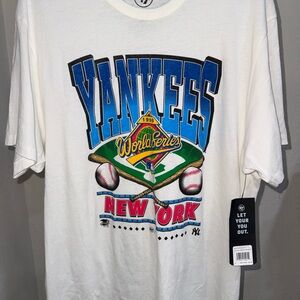 47 White Yankees Short Sleeve Tee